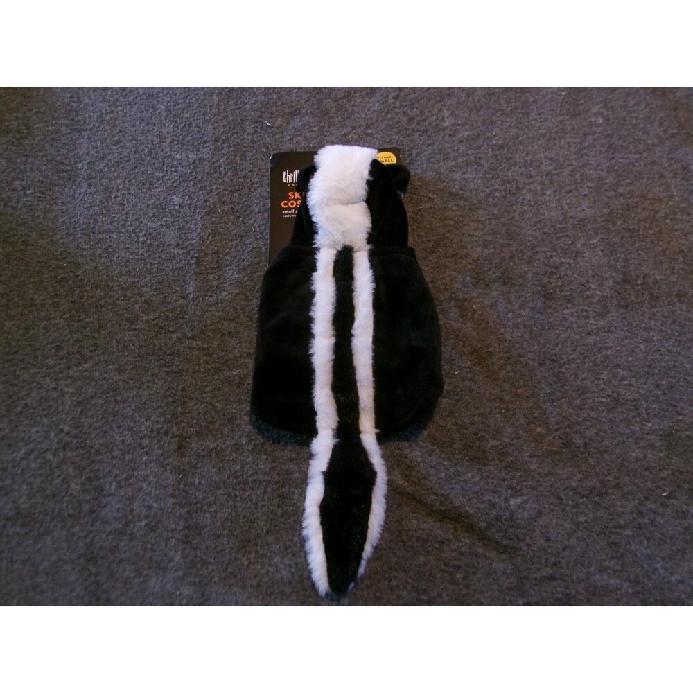 Thrills & Chills Halloween Skunk Small Animal Costume Guinea Pig Rabbit New
